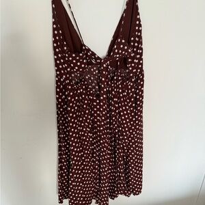 Zara Brown Polka Dot Dress!